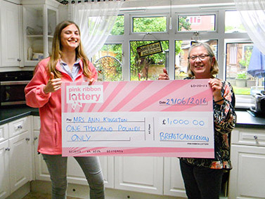 Ann Kingston from London won £1,000